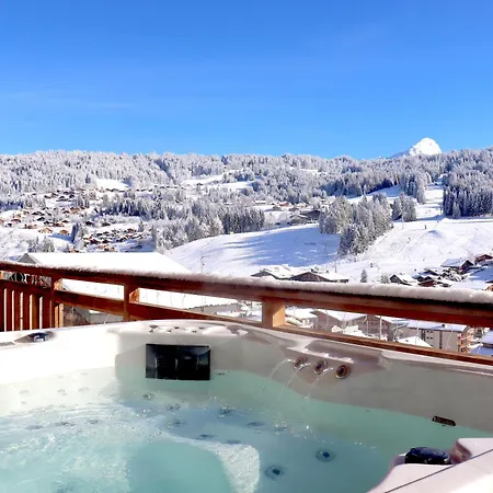 Le Rocher - Close To Town With Hot Tub For 8ppl+2kids Apartment Les Gets